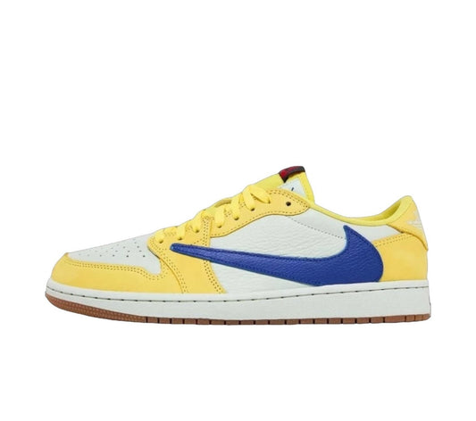 AIR JORDAN 1 RETRO LOW OG X TRAVIS SCOTT WOMENS 'CANARY'