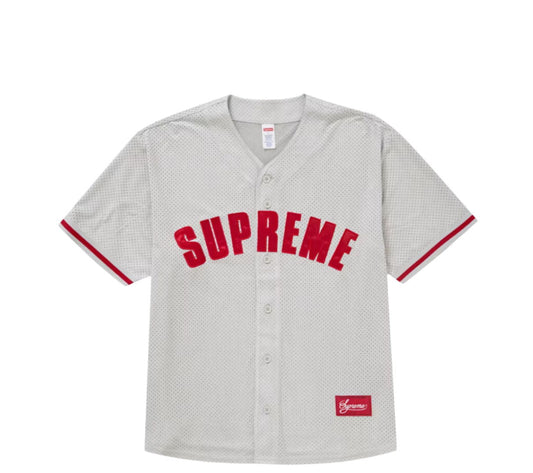 SUPREME ULTRASUEDE MESH BASEBALL JERSEY